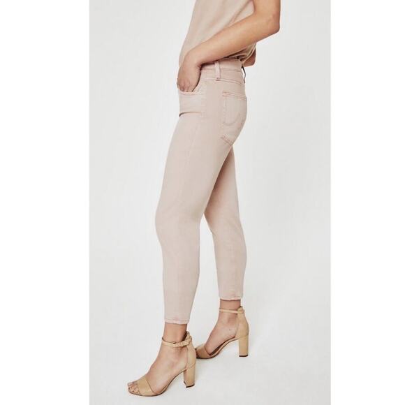 AG Adriano Goldschmied The Prima Crop in Sulfur Infinite Mauve - Picture 3 of 5